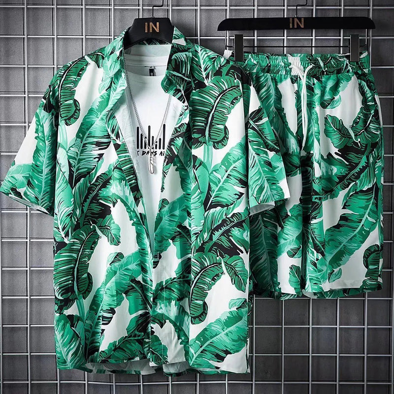 Conjunto Hawaiano Camisa + Shorts Masculino