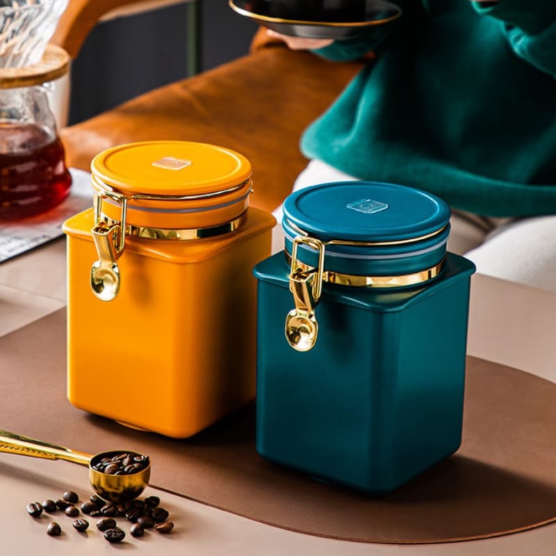 Recipiente Hermético con Tapa para Café