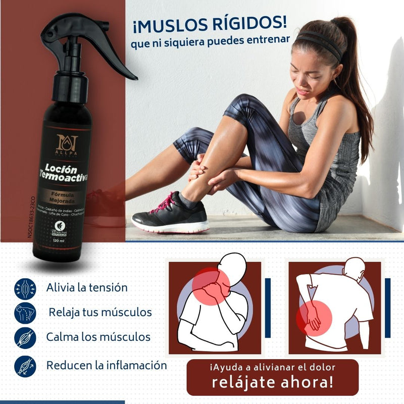 ThermoRelief® – Loción para Dolores Musculares y Articulares ( Llévate 3 y paga solo 2)