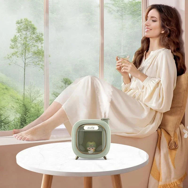 Humidificador Portátil Doble Niebla con Luz Nocturna