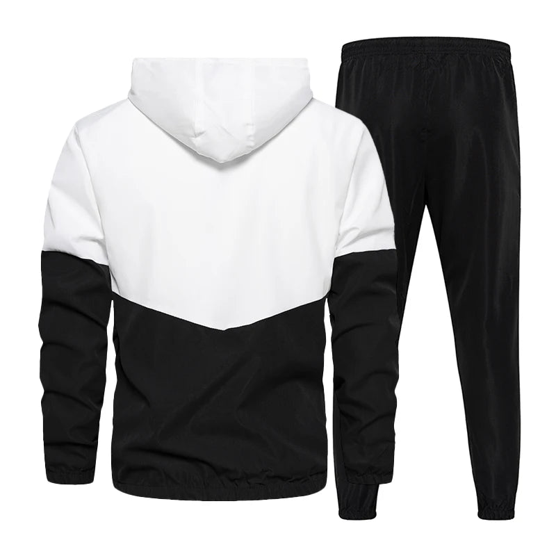 Conjunto Deportivo Masculino con Chaqueta y Pantalón Bicolor